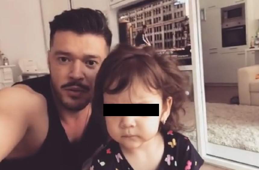 VIDEO / Victor Slav, momente emoționante alături de fetița lui: "Unde-i nasul lui tati?"