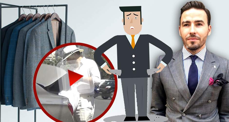 VIDEO PAPARAZZI / Se dă mare croitor, dar face haine de Obor! Imaginile care demonstreză că Adrian Cristea are probleme financiare!