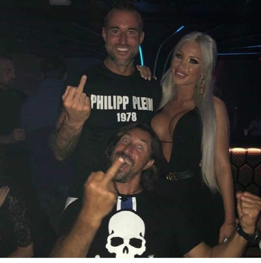 FOTO / Loredana Chivu „a pus mâna” pe Philipp Plein! Cei doi s-au sărutat cu patos, în văzul lumii