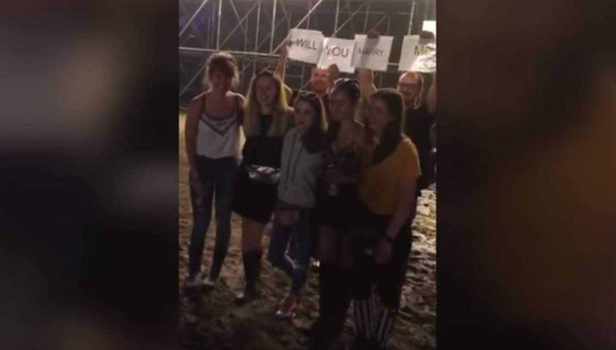 VIDEO / Tânără cerută în căsătorie la un celebru festival din Cluj.  Ce i-a răspuns băiatului după ce l-a pălmuit