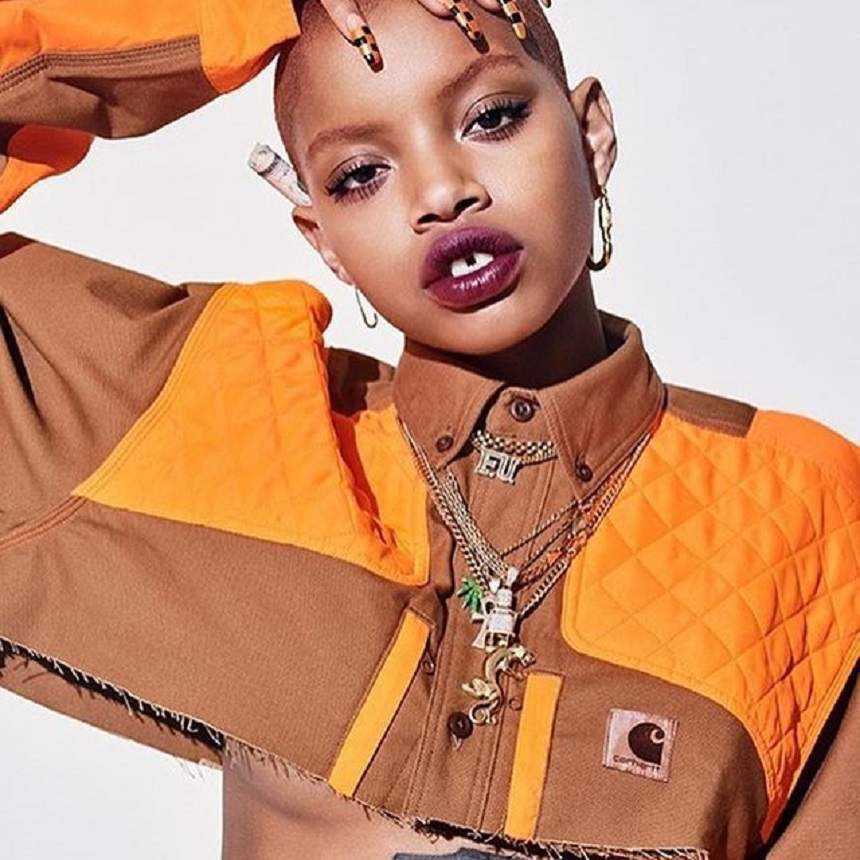 FOTO / Modelul preferat al Rihannei, pictorial incendiar! Slick Woods, în lenjerie intimă și cu burtica la înaintare