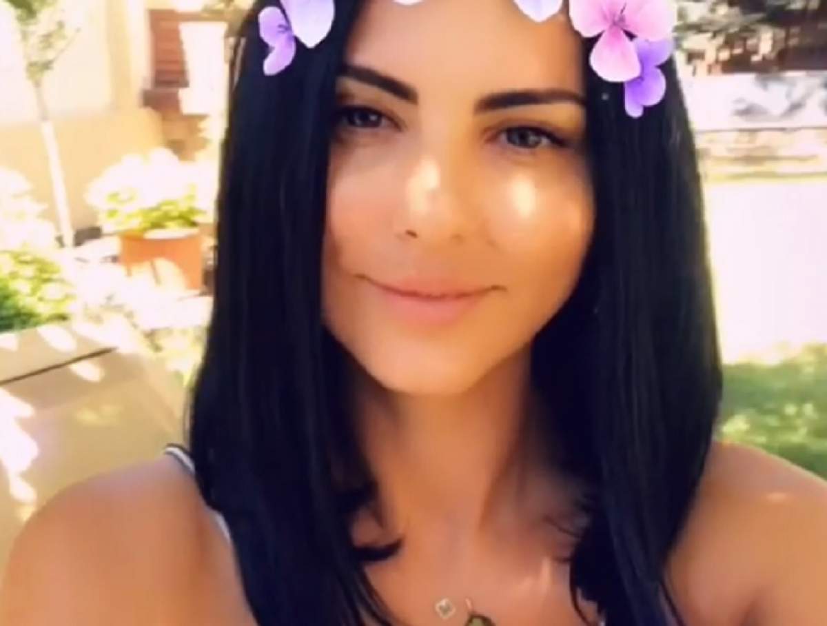 FOTO / Soția lui Ștefan Bănică Junior, sexy și provocatoare. Lavinia Pîrva s-a afișat îmbrăcată sumar, cu prosopul pe cap