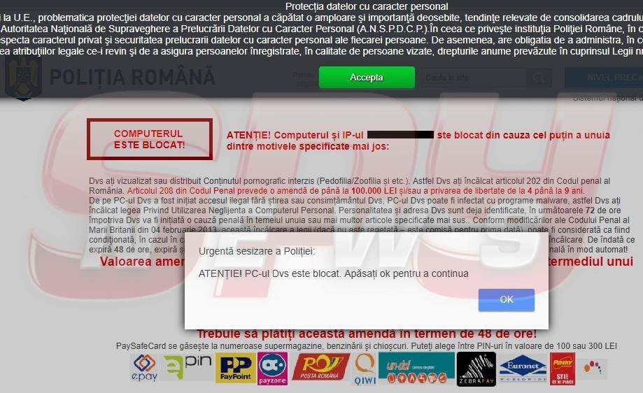 Escrocheria marca "Poliţia Română" care face ravagii pe Internet! Documente exclusive