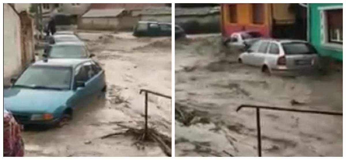VIDEO / Imagini halucinante în Brașov! Mașinile plutesc pe străzi, după inundații