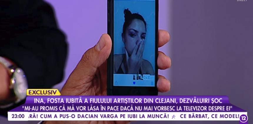 VIDEO / Ina, fosta iubită a fiului artiștilor din Clejani, dezvăluiri cutremurătoare: „Mai eram îndrăgostită și după ce m-a bătut!”