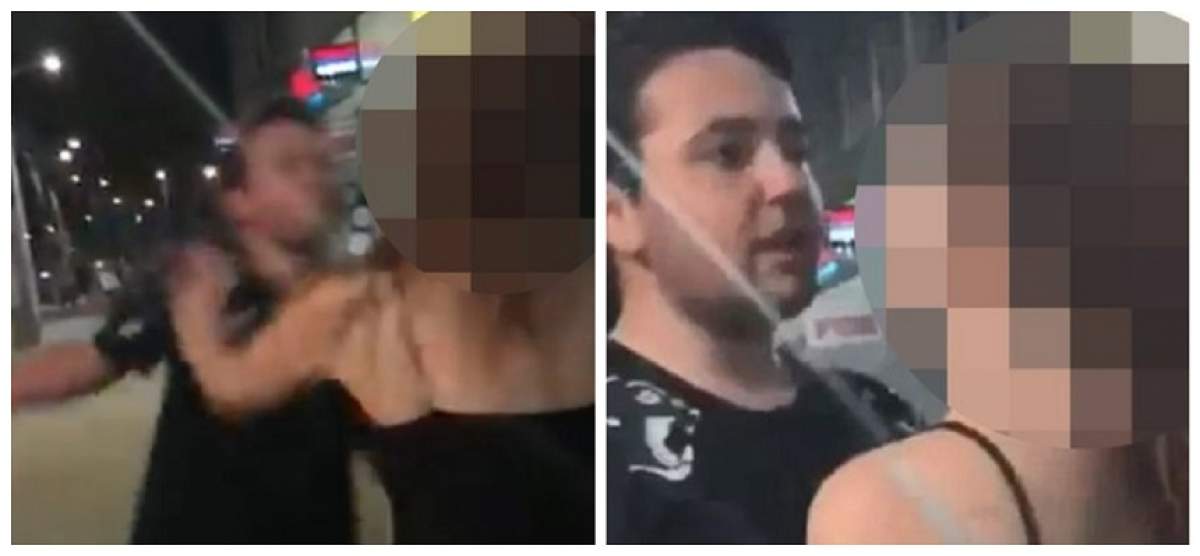 VIDEO / Imagini șocante cu un bărbat care pocnește o femeie în față, apoi o lasă inconștientă pe asfalt. De la ce a pornit totul