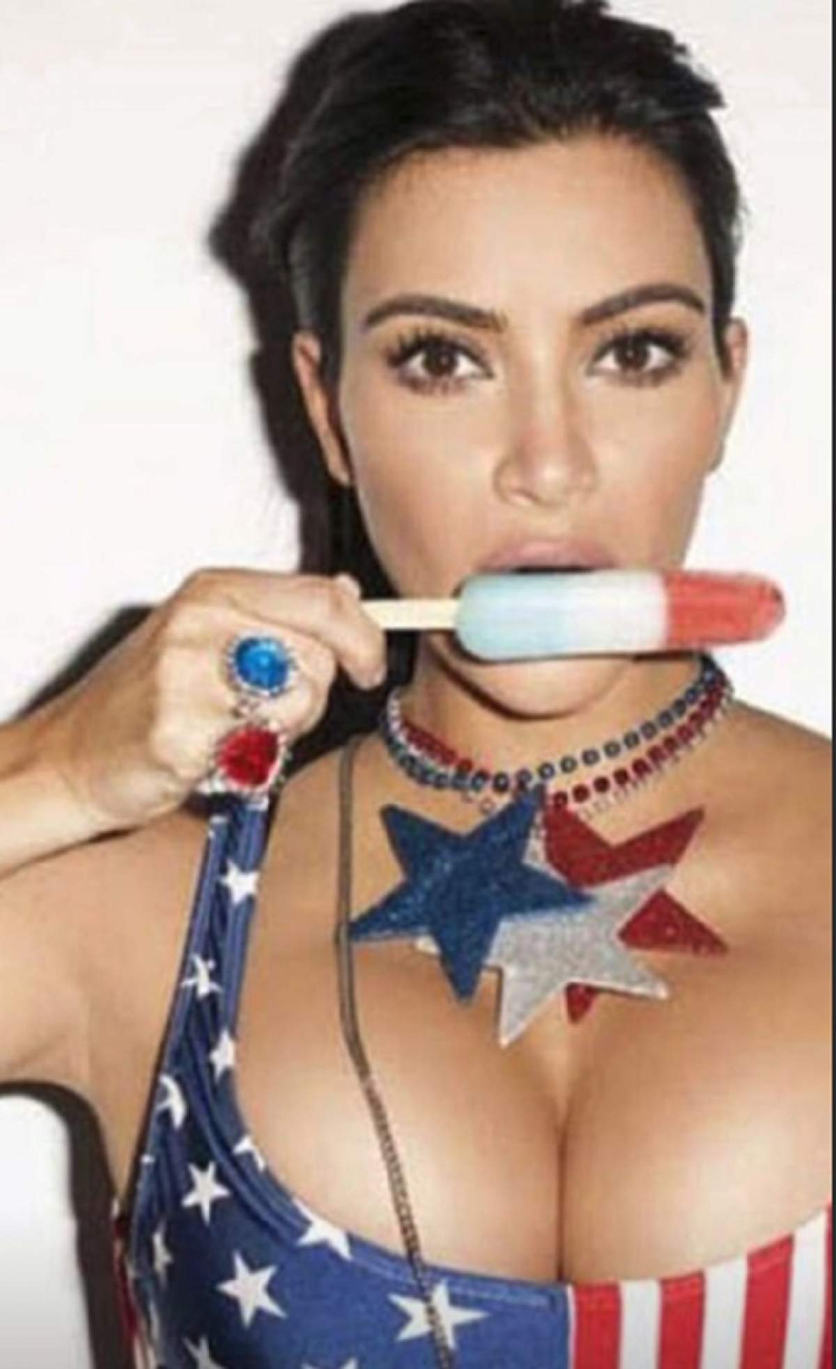 FOTO / Kim Kardashian, gest de filme pentru adulți, de Ziua Americii. Ce a făcut vedeta întrece orice imaginație