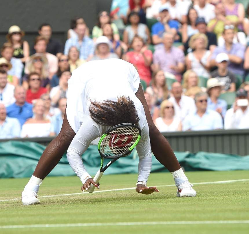 FOTO / Serena Williams, poziție deocheată la Wimbledon. Detaliul care a atras atenția tuturor