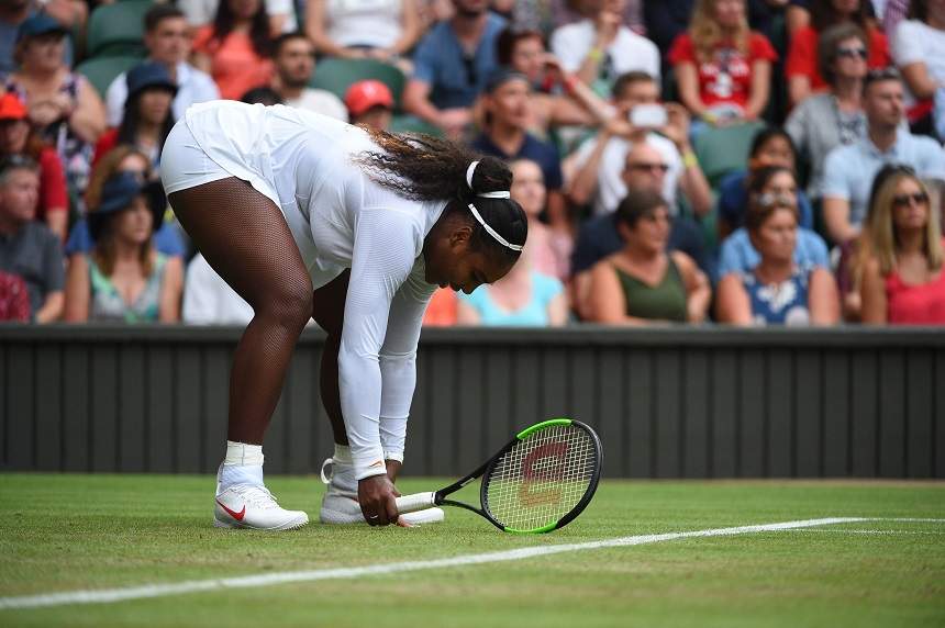 FOTO / Serena Williams, poziție deocheată la Wimbledon. Detaliul care a atras atenția tuturor