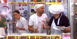 VIDEO / Luminiţa Anghel şi Andrei Ştefănescu, duel în bucătărie cu Lupu şi Cornelia Rednic. Imagini de senzaţie!