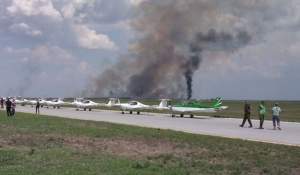 FOTO / A apărut prima imagine cu avionul MIG prăbuşit la Baza 86 Aeriană Feteşti