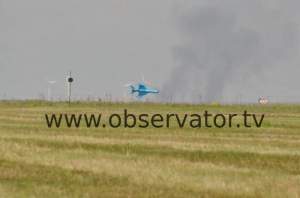 FOTO ȘOCANT! Momentul când avionul MIG 21 Lancer se prăbușește lângă Fetești. Acestea sunt ultimele clipe ale pilotului