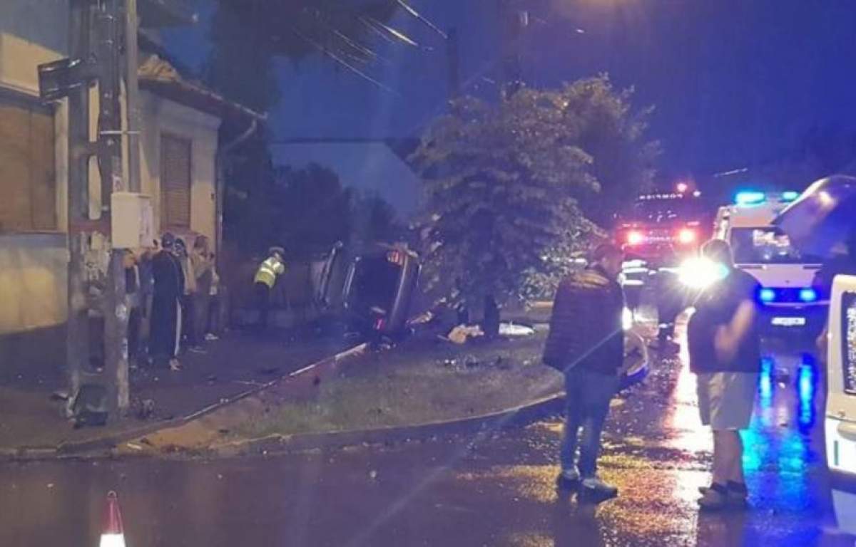 Accident teribil în Turda. Două victime, după ce maşinile în care se aflau s-au făcut praf