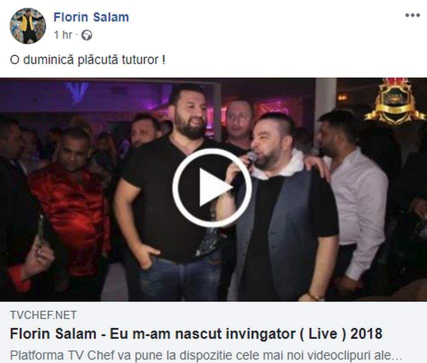 Mesajul transmis de Florin Salam, la scurt timp după ce a devenit din nou tată