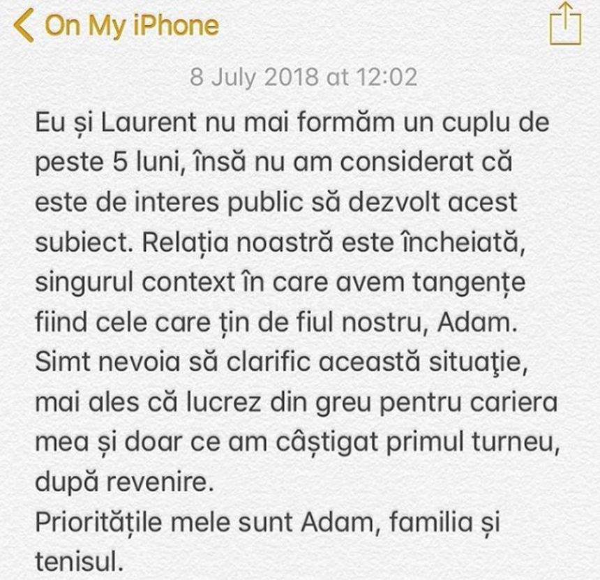 Românca a confirmat despărţirea de tatăl copilului. "Nu mai formăm un cuplu de peste cinci luni"