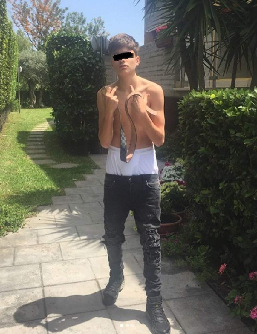FOTO / După ce a făcut gesturi obscene pe internet, Mario Mutu a luat măsuri! Ce decizie a luat fiul cel mare al „briliantului”