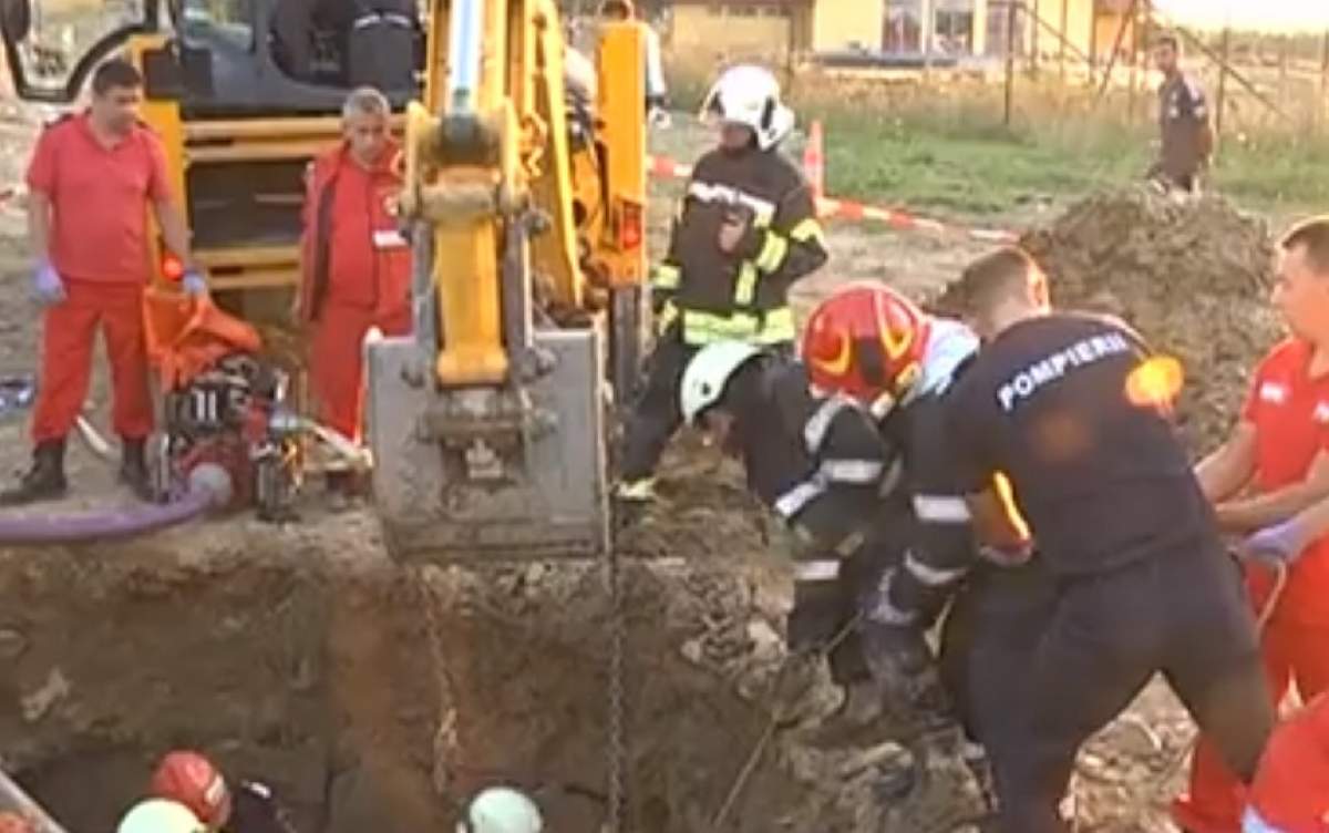 VIDEO / Tragedie în Sibiu! Un tânăr de 28 de ani a murit, prins sub un mal de pământ