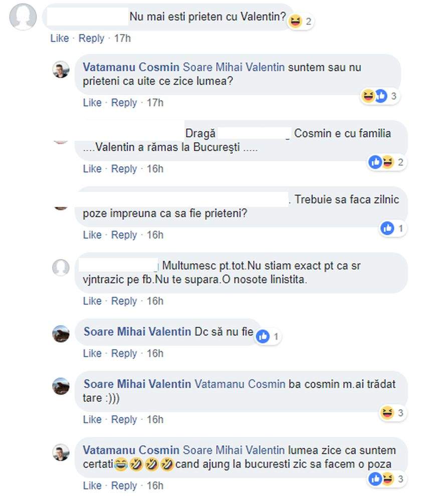 Valentin de la MPFM, acuzat că s-a certat cu unul dintre foştii concurenţi. "M-ai trădat!"