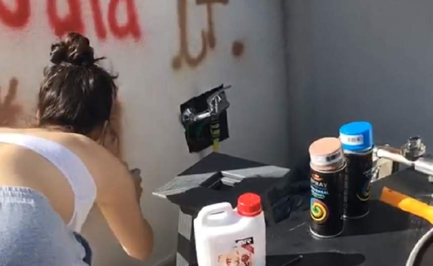 VIDEO / Carmina, fata cea mare a lui Liviu Vârciu, i-a vandalizat casa. "Te omor"