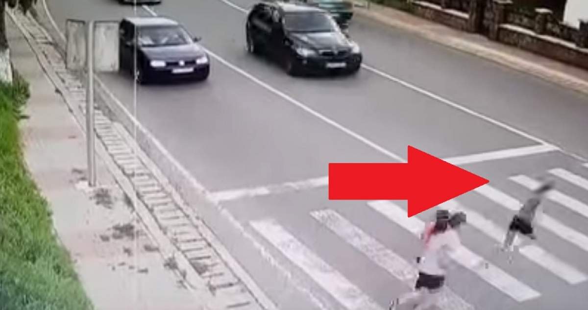 VIDEO / Filmare șocantă, cu momentul în care o fată de 13 ani este accidentată mortal, în Suceava