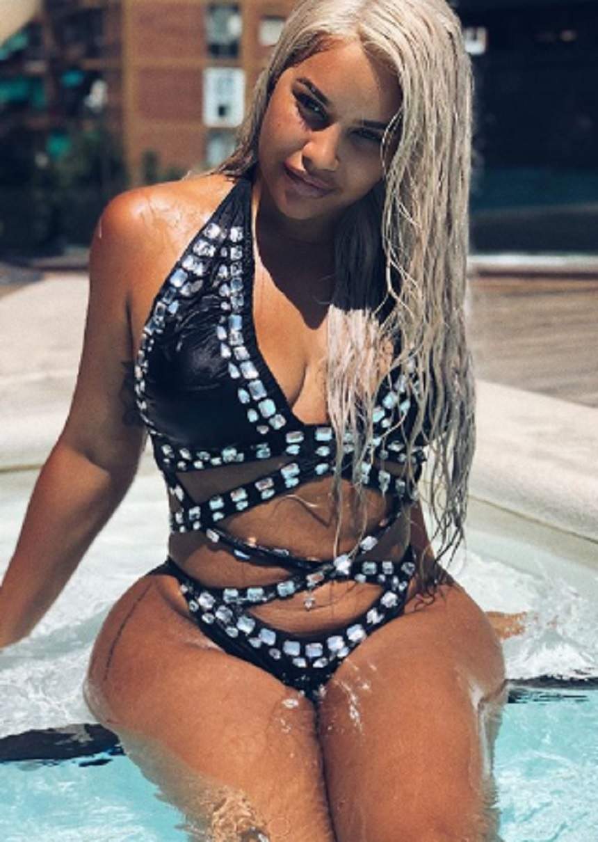 FOTO / Starletă tv, fotografii incendiare la piscină! Lateysha Grace îndeplinește fanteziile oricărui bărbat