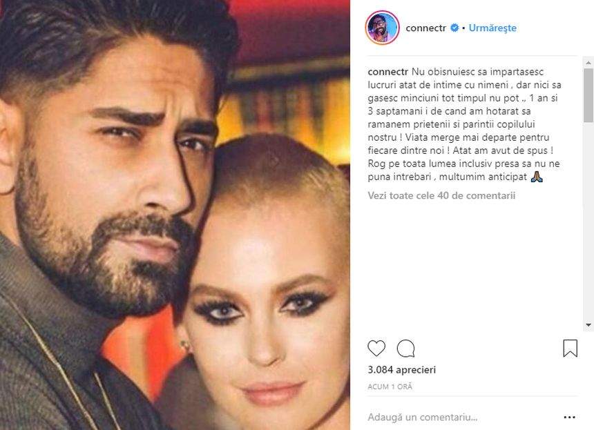 FOTO / Misha şi-a schimbat statusul pe Facebook, dar Connect-R este în continuare "căsătorit", după anunţul divorţului