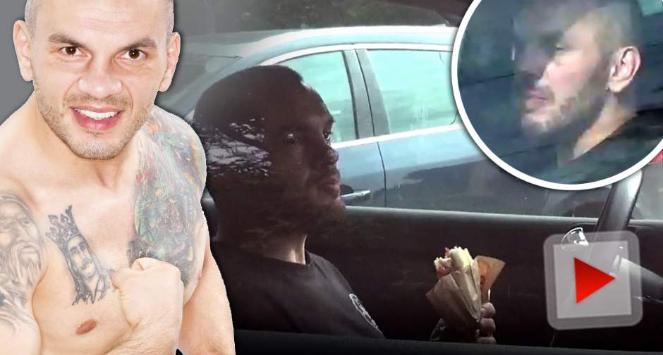 VIDEO PAPARAZZI / Chiar și cei mai duri bărbați au slăbiciunile lor! Pitbull Atodiresei a cedat în fața ispitei, în timp ce se afla la volan