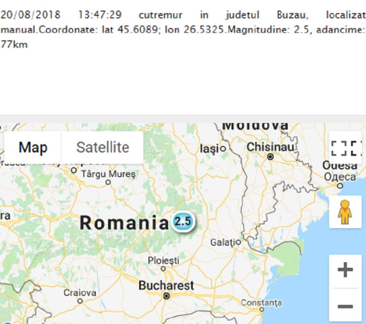 Ultima oră! Două cutremure, astăzi, în România!