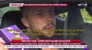 VIDEO / Tristan Tate, dependent de Bianca Drăguşanu? De ce se teme să nu o piardă! "Mă îndoiesc că ar mai fi cu mine atunci"