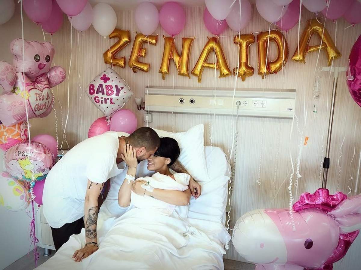 Prima imagine cu fetiţa Adelinei Pestriţu. "Astăzi s-a născut minunea noastră!"