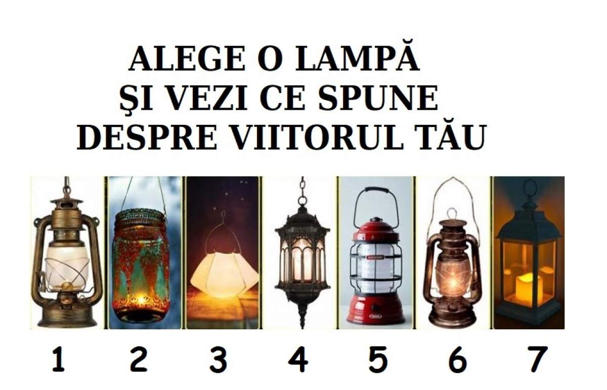 TEST: Alege lampa care îţi place cel mai mult şi vezi ce spune despre viitorul tău