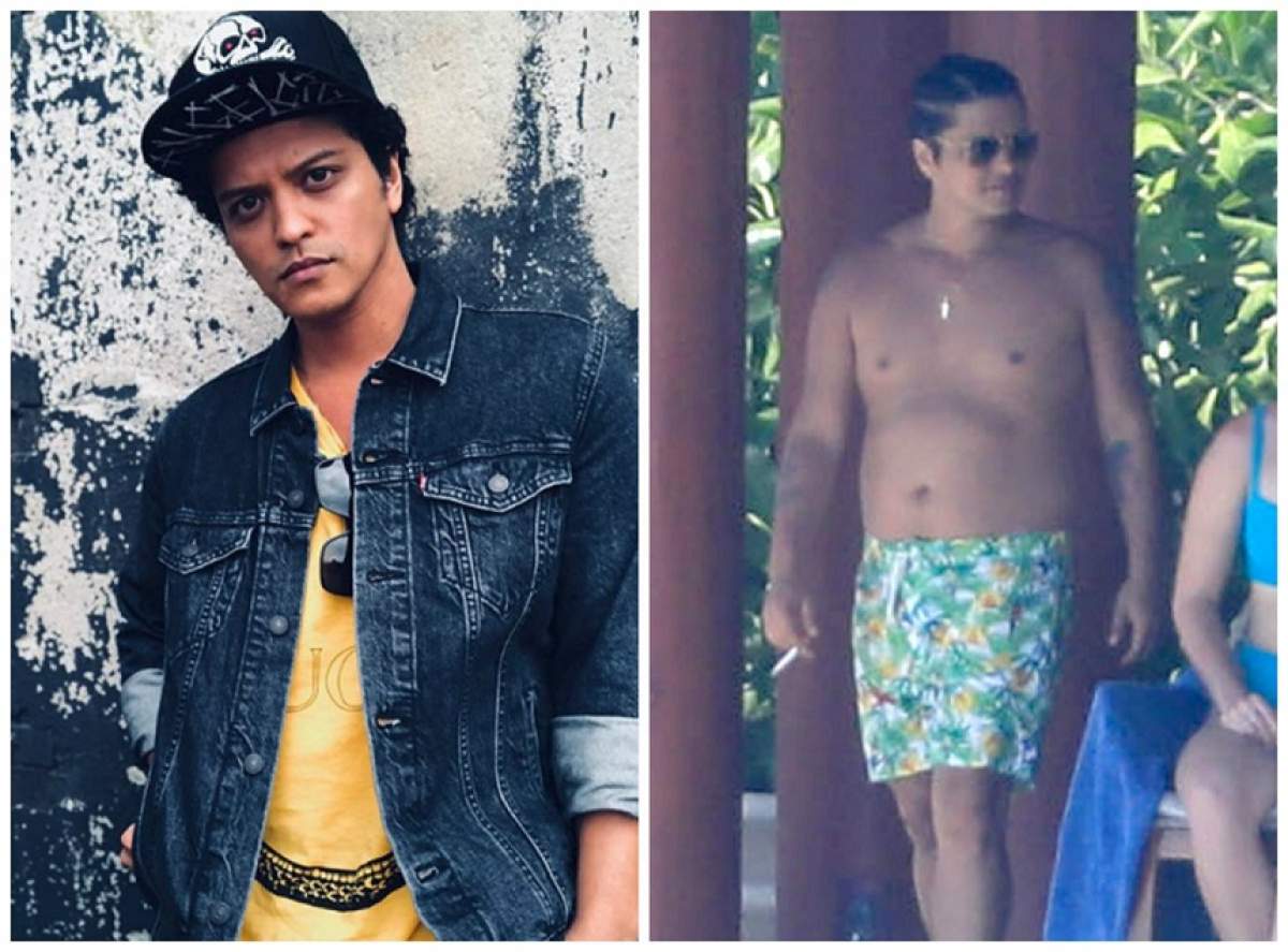 FOTO / Bruno Mars e de nerecunoscut! Artistul a luat proporții și s-a afișat cu șunculița la vedere, fără jenă