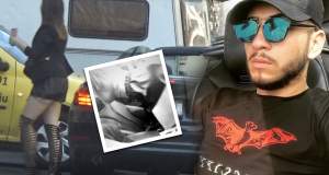 VIDEO PAPARAZZI / O bunăciune a reuşit să-l pună pe jar pe Fulgy! I-a dansat în maşină, apoi i-a arătat semne obscene!