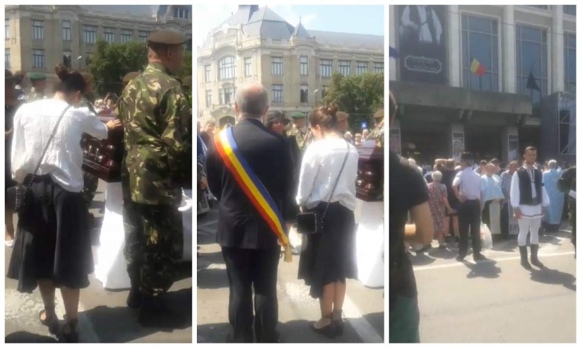 VIDEO / Dumitru Fărcaș, condus pe ultimul drum cu onoruri militare și în aplauzele oamenilor