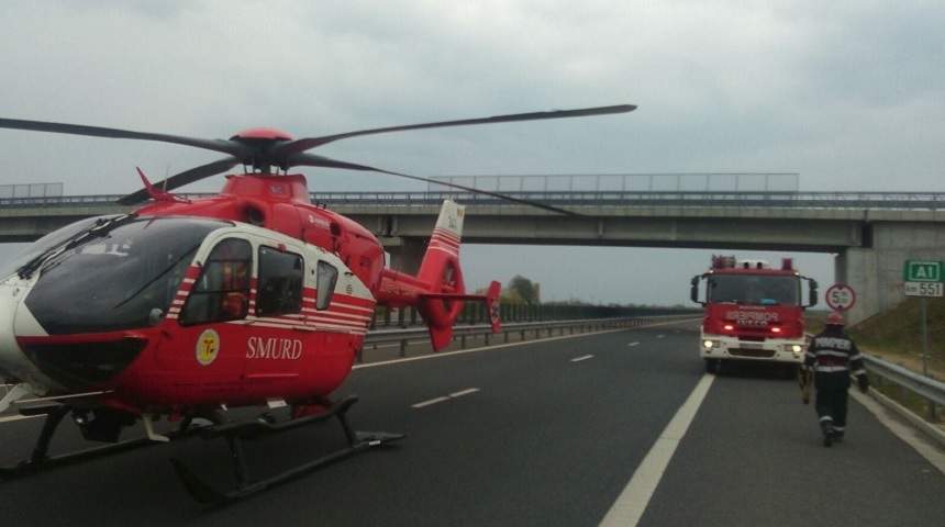 Accident foarte grav în apropiere de vama Nădlac! O persoană a murit, iar alte cinci au fost rănite