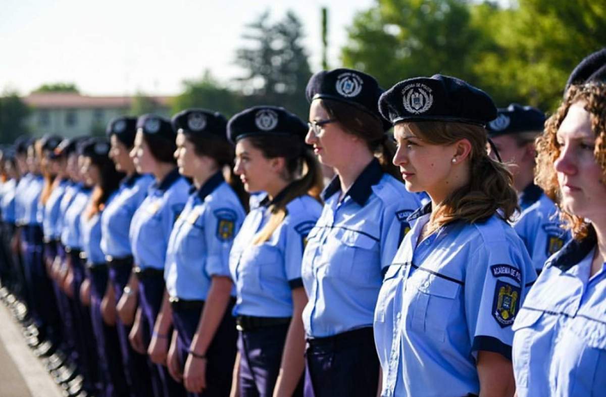 Ea este cea mai tânără studentă la Academia De Poliţie. Frumoasa blondină îşi face majoratul în uniformă