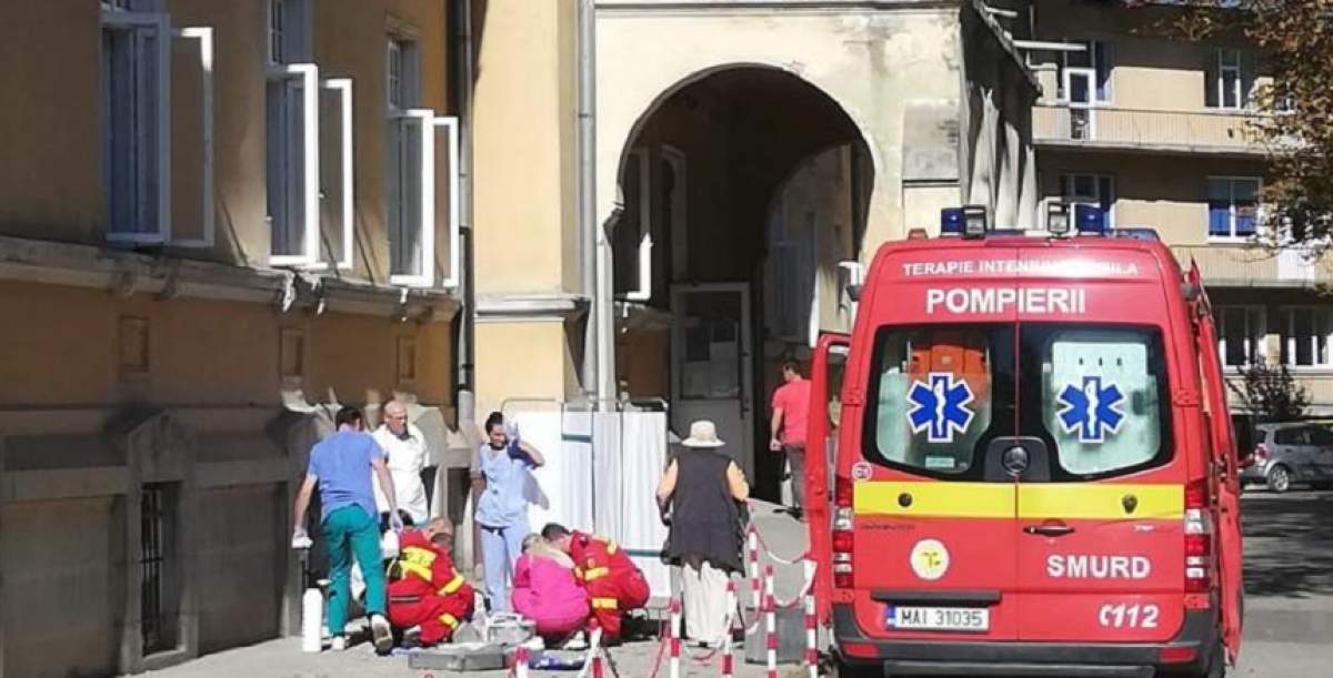 Stare de alertă la un spital din Braşov! Un pacient s-a aruncat de la etaj în cap