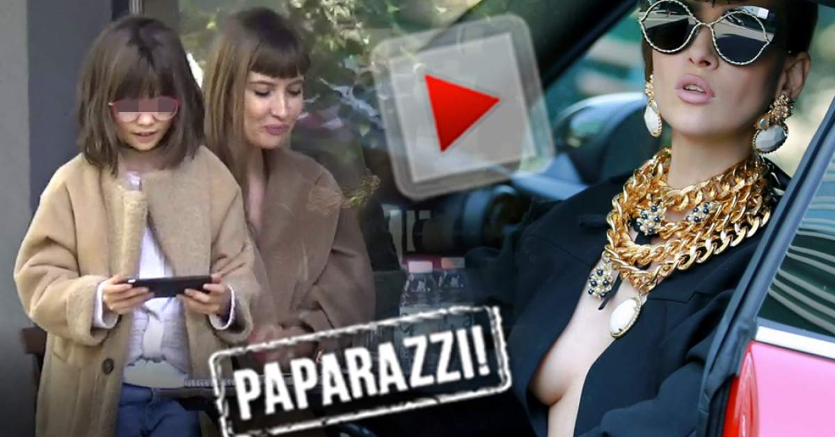 VIDEO PAPARAZZI / Are de ce să fie mândră! Fiica Iuliei Albu îi calcă pe urme mamei şi avem dovada. Cum se comportă cele două