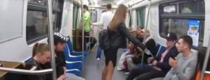 VIDEO / O studentă la Drept a atacat zonele intime ale bărbaţilor la metrou! A folosit 30 litri de înălbitor