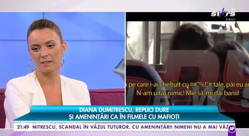 VIDEO / Prima reacţie a Dianei Dumitrescu după scandalul cu ameninţări. Cum se apără blondina