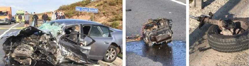 FOTO / Primele imagini de la accidentul cumplit din Cluj! Impactul a fost cauzat de un fost poliţist