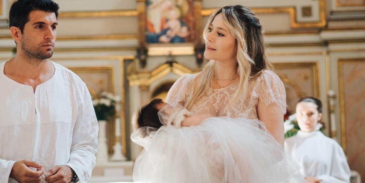 FOTO / Imagini nemaivăzute de la botezul fetiței Laurei Cosoi. Vedeta a povestit, pas cu pas, fericitul eveniment