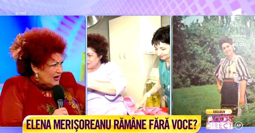 VIDEO / Prima apariţie la tv a Elenei Merişoreanu, după ce a fost exernată. "Respect programul de nu se poate"