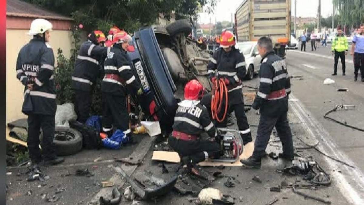 VIDEO / Accident devastator în Ilfov, în această dimineață. Un șofer a murit, în urma impactului dintre un TIR și o mașină