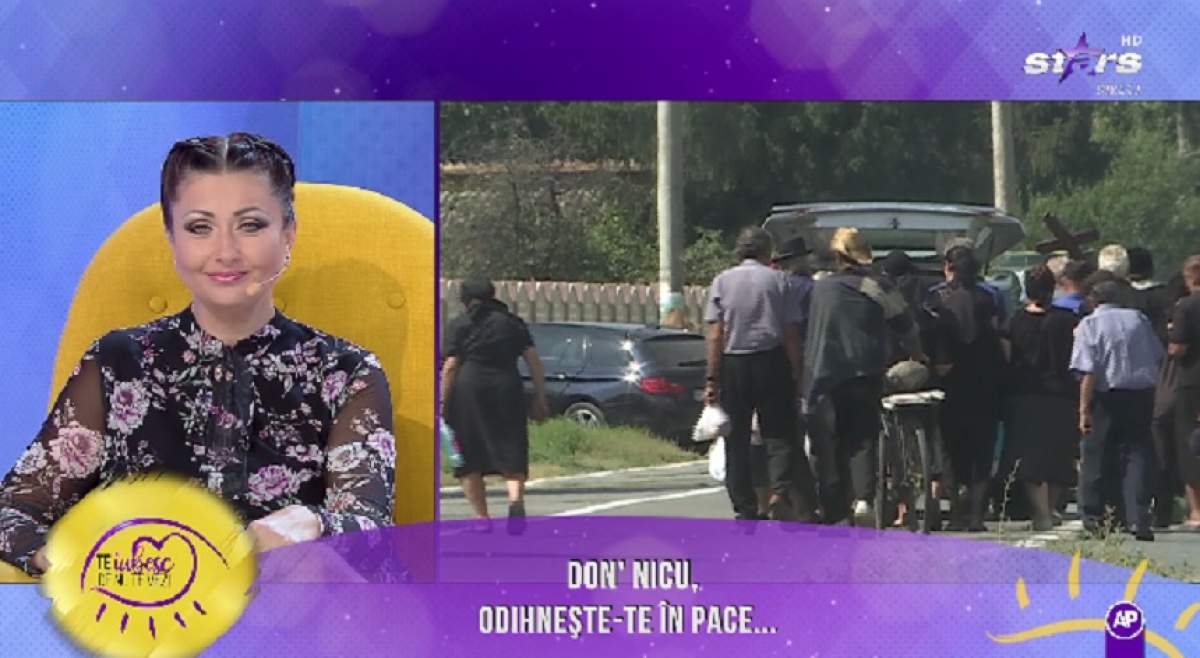 VIDEO / Lacrimi și durere în emisiunea Gabrielei Cristea. Domnul Nicu a fost condus pe ultimul drum