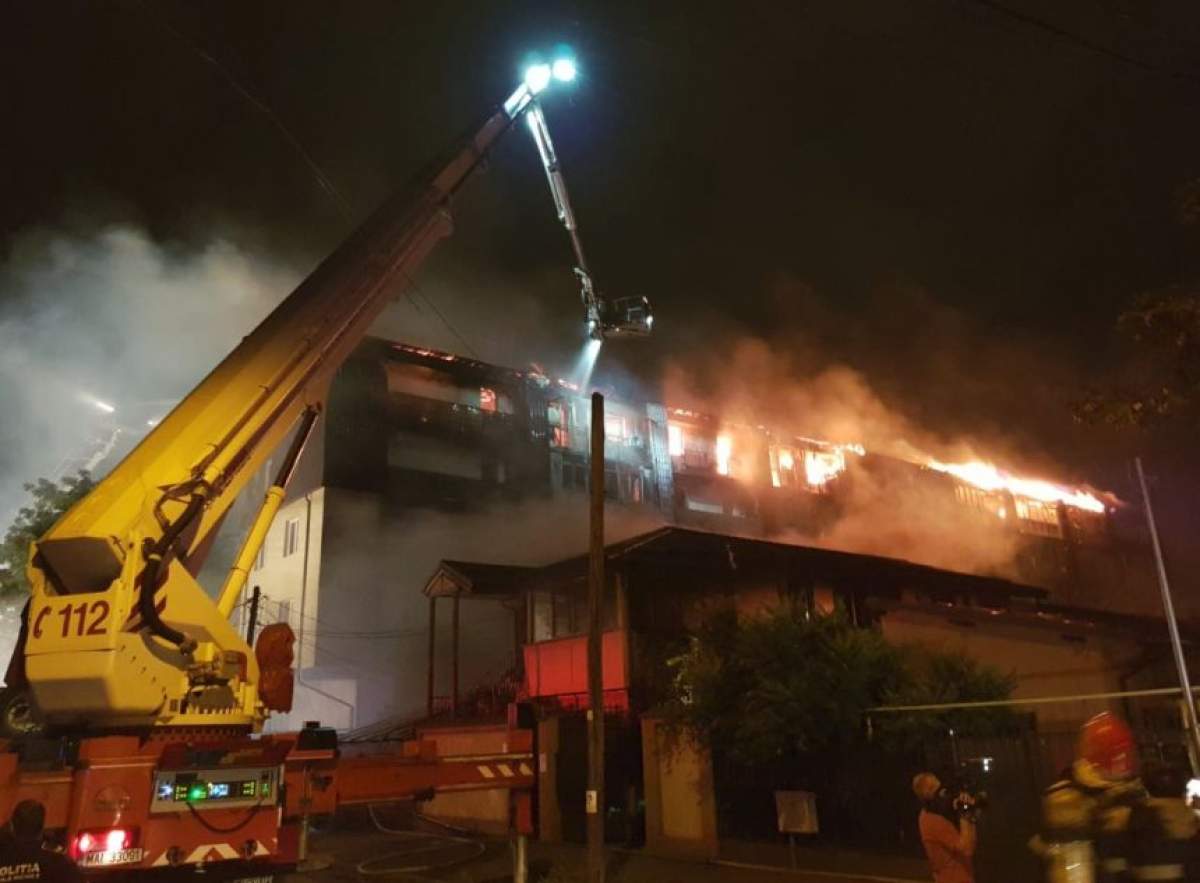 FOTO & VIDEO / Incendiu devastator în Capitală! Un bloc cu 50 de apartamente a ars
