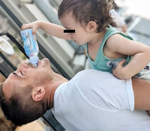 FOTO / Vladimir Drăghia, „pus la zid” de fetița sa: „Nu pot să-i rezist când devine lipicioasă”