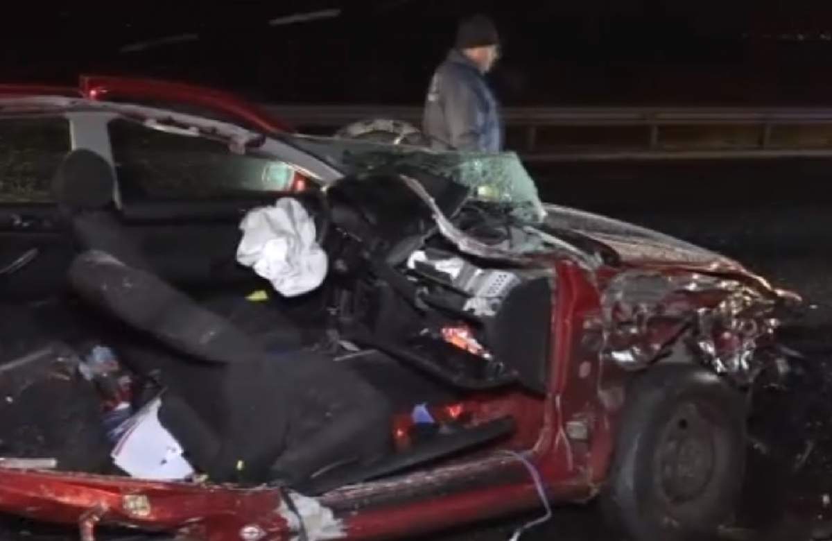 FOTO / Accident teribil în Sebeș! Doi bărbați și-au pierdut viața, după ce au intrat cu mașina într-un TIR