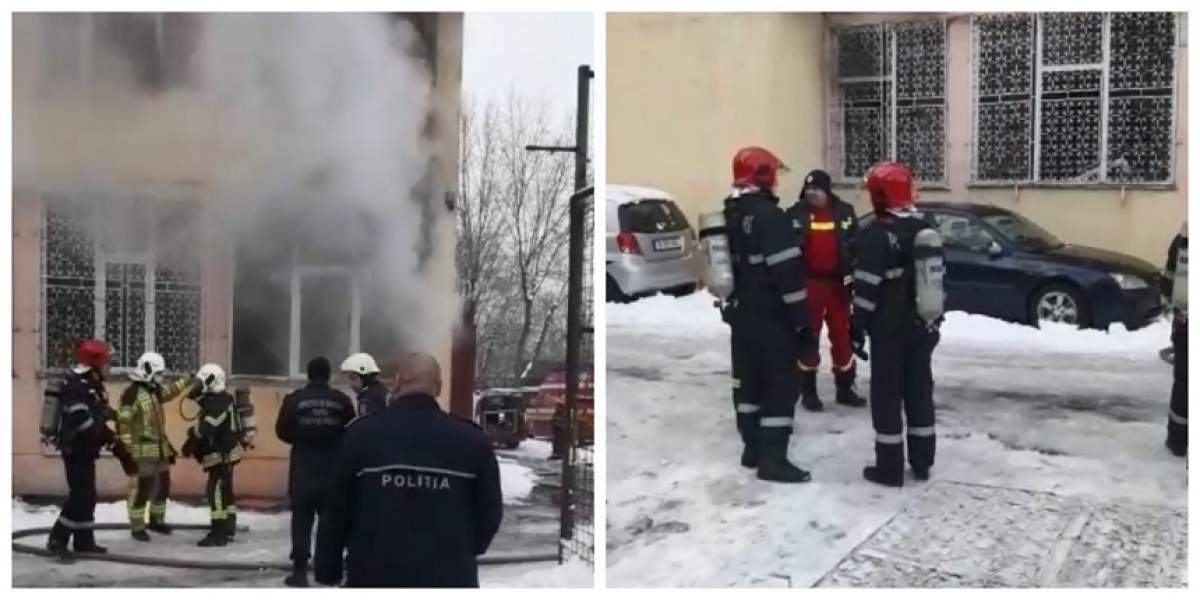 Incendiu la o şcoală din capitală. Pompierii au intervenit pentru salvarea copiilor