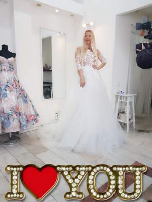 FOTO / Irina Pavlenco a găsit rochia de mireasă perfectă! Declaraţia de dragoste pentru soţul ei te lasă fără cuvinte